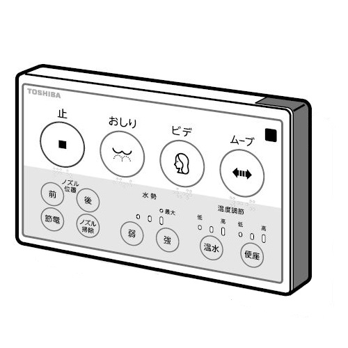 50471648 東芝 純正部品 温水洗浄便座 リモコン