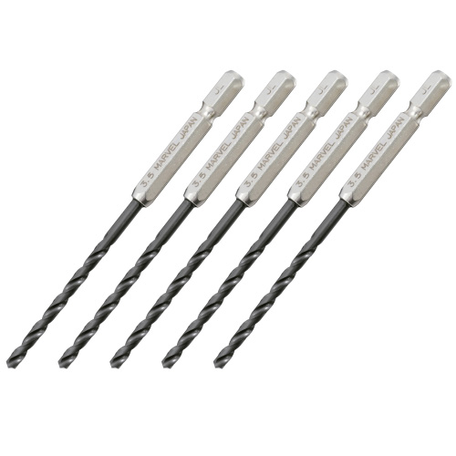 6MTD-35P5 マーベル 6角軸鉄工用ドリル 3.5mm×5本組セット