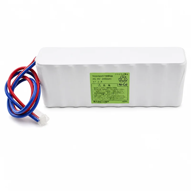 TA84102457相当品 電池屋製新品 パナソニック製設備時計用バッテリー 24V450mmAh ＜リード線のみコネクターなし＞