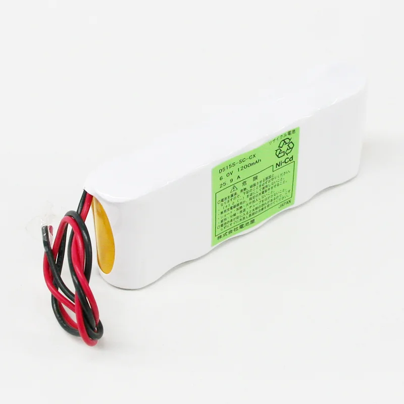 6.0V1200mAh 組電池製作バッテリー S型 単二サイズ リード線のみ