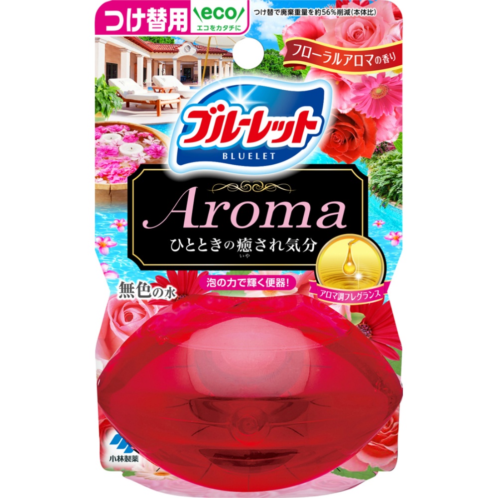 小林製薬 純正品 液体ブルーレットおくだけアロマつけ替用 フローラルアロマの香り 4987072091081