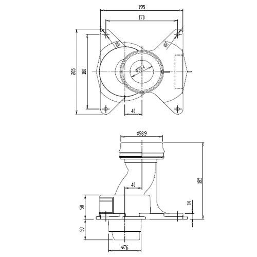 CF-S10SG LIXIL・INAX 純正部品 排水ソケット トイレ部品 [CF-S10SG]