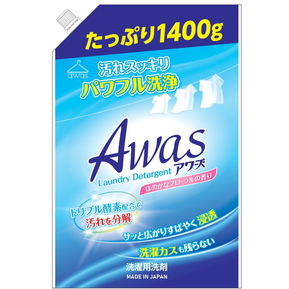 ロケット石鹸 純正品 ＡＷＡＳ液体洗剤詰替用 4903367093936
