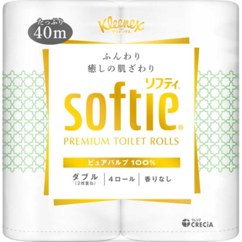 日本製紙クレシア 純正品 クリネックス ソフティ ４ロール（ダブル） 4901750211660