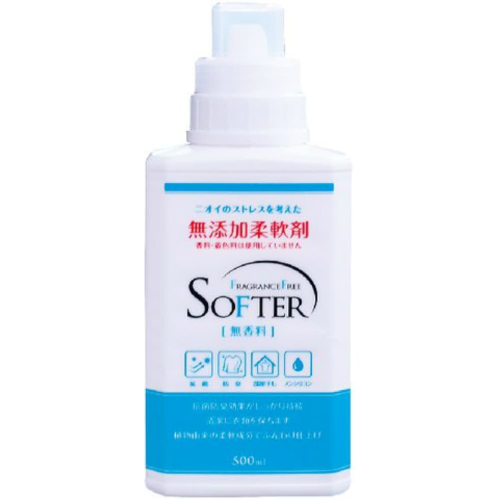 カネヨ石鹸 純正品 無添加柔軟剤 本体 500ml 4901329280523