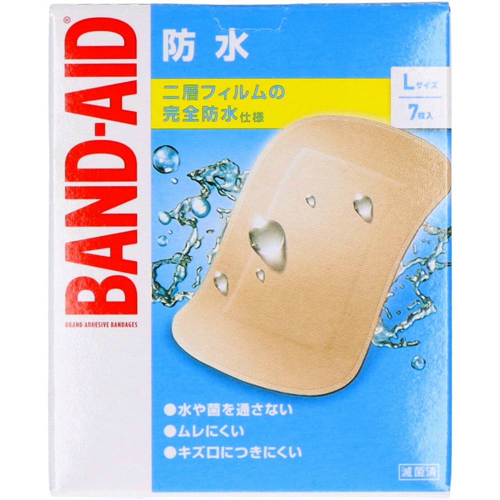 ジョンソン・エンド・ジョンソン 純正品 バンドエイド 防水 Ｌサイズ ７枚 4901730230278