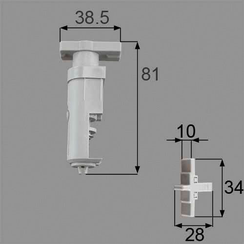 NETDA00010 LIXIL・トステム 浴室中折れドア上部ヒンジ固定側セット 浴室ドア部品[DCZZ311×1 DCZZ301×1]