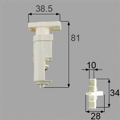 NETDA00011 LIXIL・トステム 浴室中折れドア上部ヒンジ固定側セット 浴室ドア部品[DCZZ312×1 DCZZ302×1]