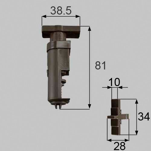 NETDA00012 LIXIL・トステム 浴室中折れドア上部ヒンジ固定側セット 浴室ドア部品[DCZZ314×1 DCZZ304×1]