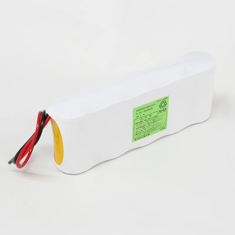 5KR4000D-S相当品 組電池 6V4000mAh S型 コネクタなしリード線のみ