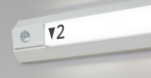 【文字：8】 階段通路誘導灯 階数表示シール シコー製作所 kmoji8