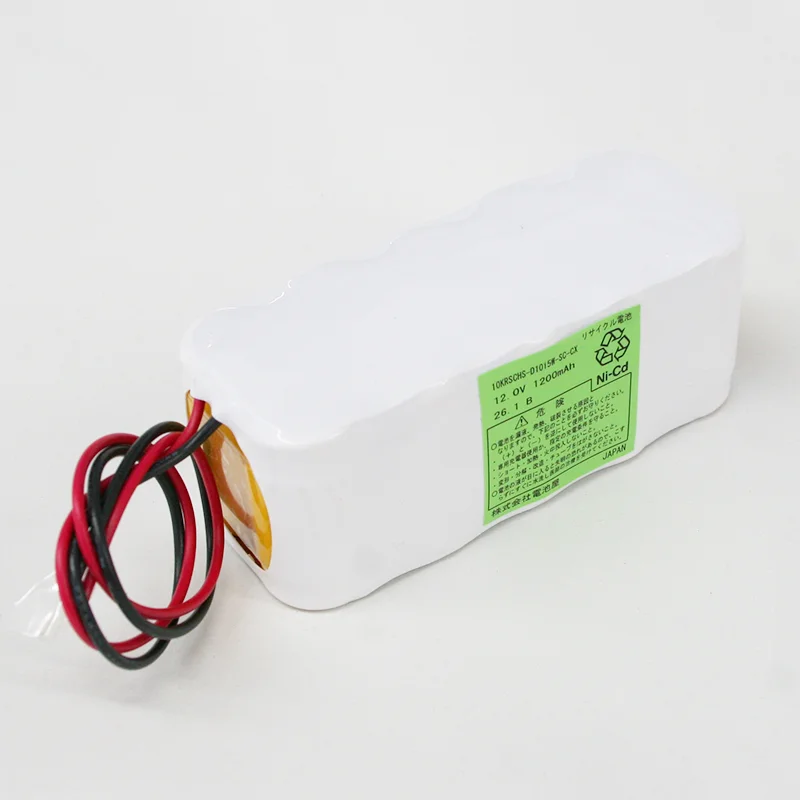 10KR-SCH相当品 12V1200mAh 組電池 W型 リード線のみコネクター無し