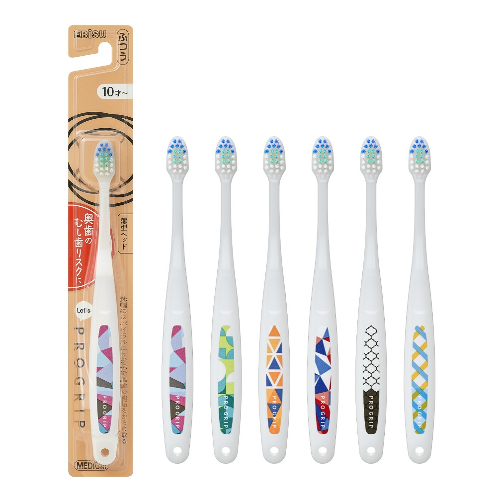 エビス 純正品 Ｂ－３６４０Ｍ ＬＥＴ’Ｓ プログリップハブラシ ふつう 4901221364017
