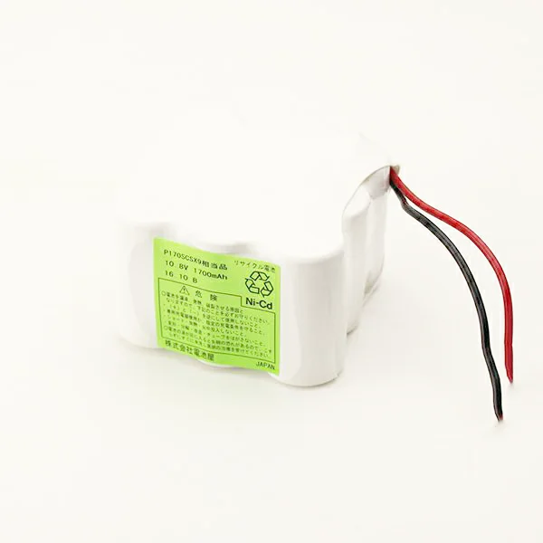 P170SCSX9相当品 パナソニック相当品 組電池 10.8V1800ｍAh 3H1V型 リード線のみコネクターなし 空中浮遊菌エアーサンプラー用等