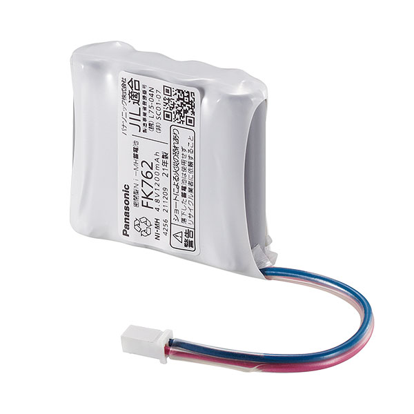 FK762 パナソニック 誘導灯器具用交換電池  メーカー純正品  4.8V1200mAh