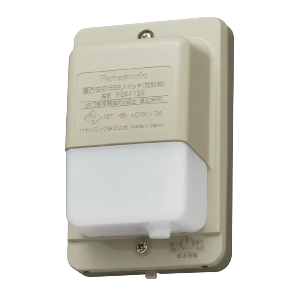 EE441319 パナソニック 電子 住宅用EEスイッチ 点灯照度調整形 停電時動作状態保持 露出・埋込両用 【全国一律送料450円】