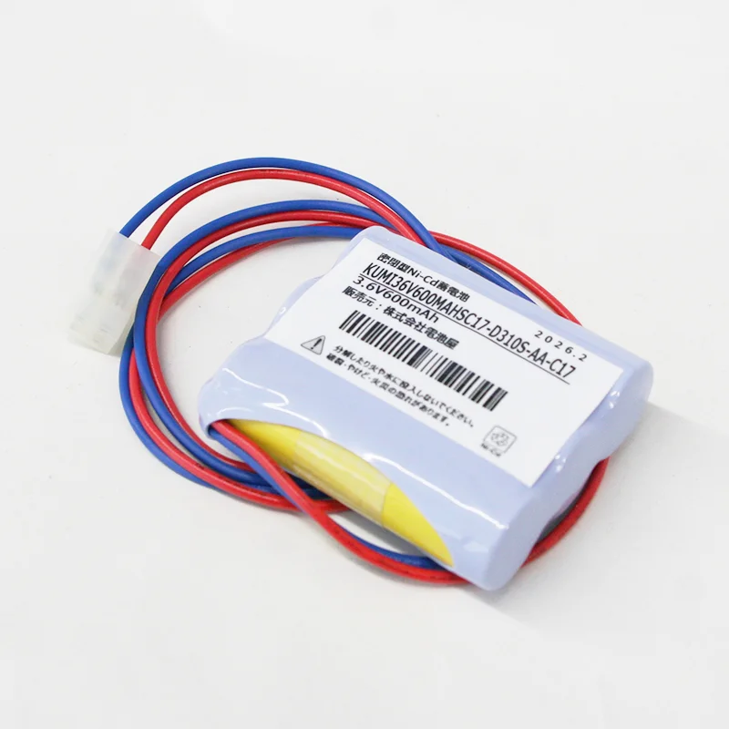 3.6V600mAh 組電池 S型 モレックス 5195-02 コネクター付き