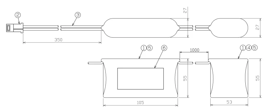 4.2HR-CY-SMB相当品( 同等品 ) 電池屋製 新品 東芝ライテック相当品 7.2V3000mAh ＜年度シール付き＞ ( 4.2NR-CX-S B 相当品)コネクター付きそのまま取付できます。