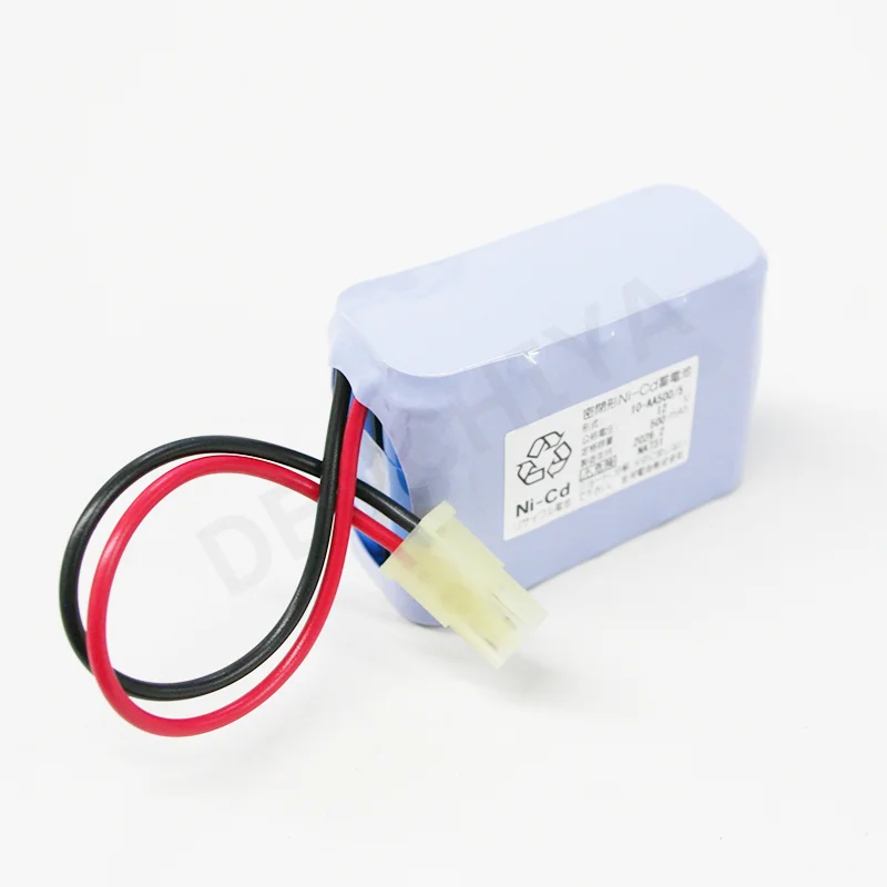 10-AA500/5  (2H1V-T) 古河電池製 バッテリー 東芝コネクター AMP 1-180318-0 設備時計用など NA731