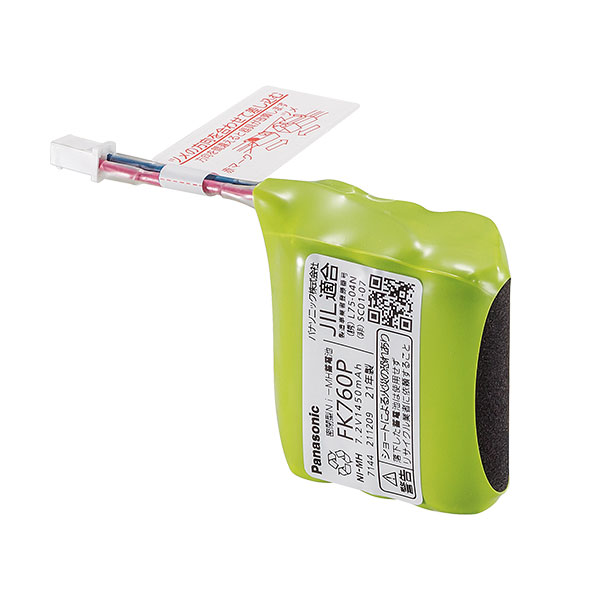 FK760P パナソニック 誘導灯機器用交換電池 メーカー純正品 7.2V 1450mAh FK760後継品 [SOU]