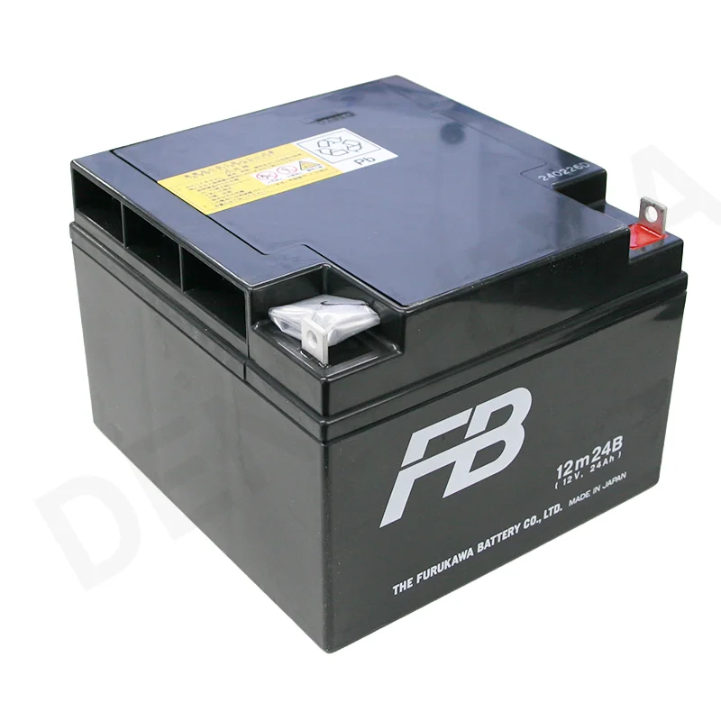 12M24B 古河電池製 小型制御弁鉛蓄電池 mシリーズ【キャンセル返品不可】【時間指定不可】【通常納期約2.5ヶ月以上】