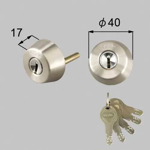 DCZZ3301 LIXIL・トステム 純正部品 ドア錠セット GOAL D9シリンダー 勝手口ドア部品 本体1個 キー5個セット