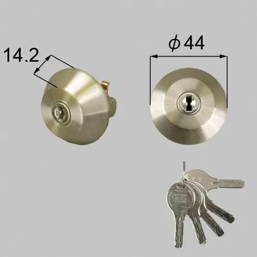 DDZZ4023 LIXIL・トステム 純正部品 ドア錠セット ユーシン WNシリンダー 玄関ドア部品 本体1個 キー5個セット