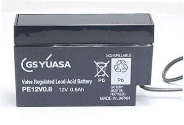 PE12V0.8 WS  GSユアサ製 小形制御弁式鉛蓄電池  コネクター注意