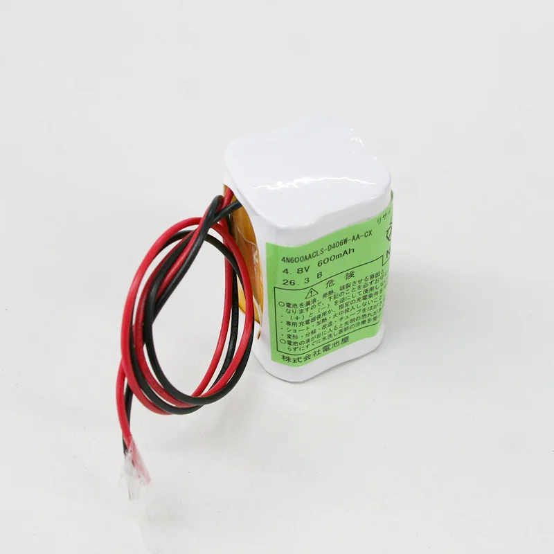 4.8V600mAh 組電池製作バッテリー 4N-600AACL相当品 4N-600AAC相当品 リード線のみ 【全国一律送料450円】