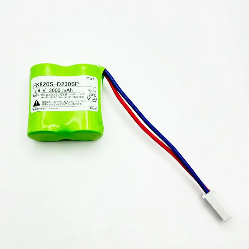 FK381相当品 電池屋製 新品 パナソニック誘導灯用交換電池 ＜FK671/FK820相当品(同等品)＞ 2.4V2500mAh＜年度シール付き＞ コネクター付きそのまま取付できます。