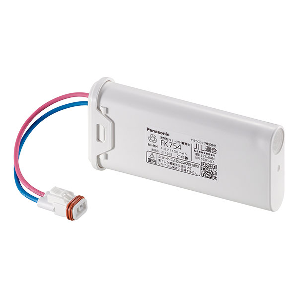 FK754 パナソニック 誘導灯器具・非常等器具用交換電池 メーカー純正品 4.8V 1450mAh ニッケル水素電池
