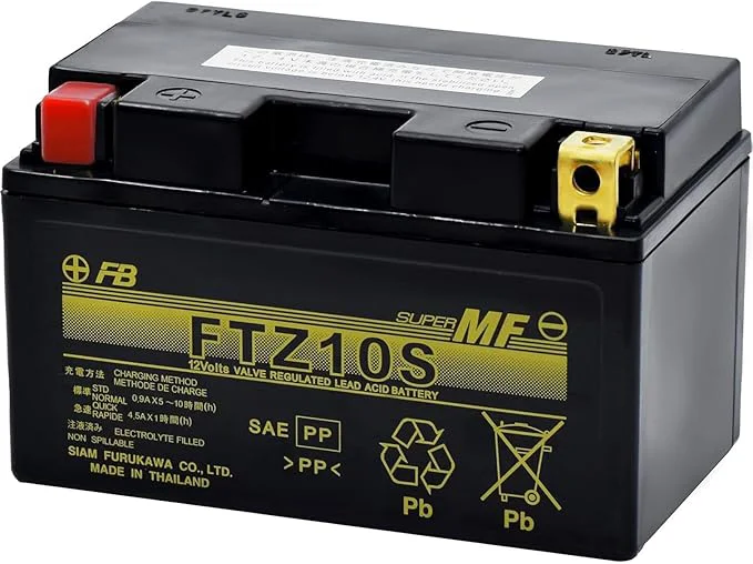 FTZ10S 古河電池 二輪車用バッテリー 12V8.6Ah/10H メンテナンスフリー 12ヶ月または2万km補償