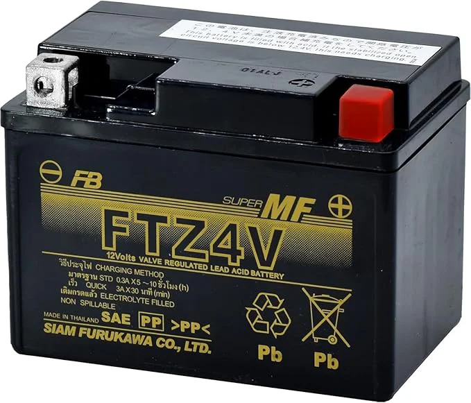 FTZ4V 古河電池 二輪車用バッテリー 12V3Ah/10H メンテナンスフリー 12ヶ月または2万km補償