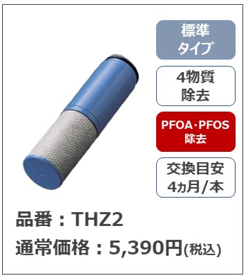 THZ2 TOTO 純正部品 浄水カートリッジ（1本入）