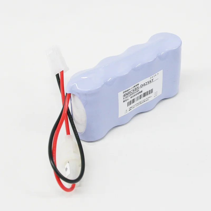 4NR-C-SB相当品 電池屋製 新品 東芝ライテック製誘導灯・非常灯用交換電池 4.8V1800mAh<年度シール付き> コネクター付きそのまま取付できます。