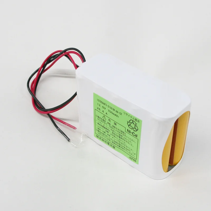 10/700AAF 相当品 湯浅電池製相当品 組電池製作バッテリー 微弱電流治療器 愛知電子工業 ソーマダインリプロ 等用 12V700mAh リード線のみ