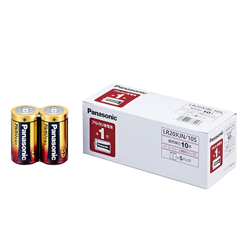 LR20XJN/10S パナソニック 単1形アルカリ乾電池 10本パック 【全国一律送料450円】