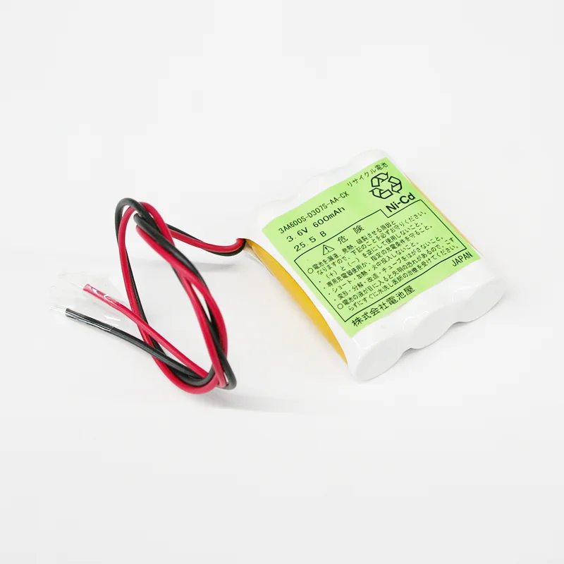 3-AA600相当品 組電池 3.6V600mAh S型 リード線のみ 設備時計用バッテリー 交流式アウトドアクロック駆動器用