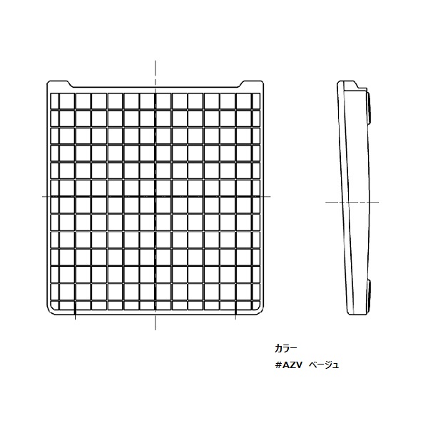 EKC31176N2#AZV TOTO 純正部品 ﾄﾗｯﾌﾟｶﾊﾞ-(ABS) ﾍﾞｰｼﾞｭ 排水口周り部品