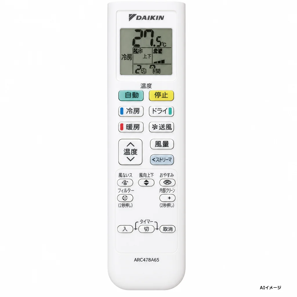 ARC478A65 ダイキン 純正品新品 エアコン用リモコン 2533357 【全国一律送料450円】