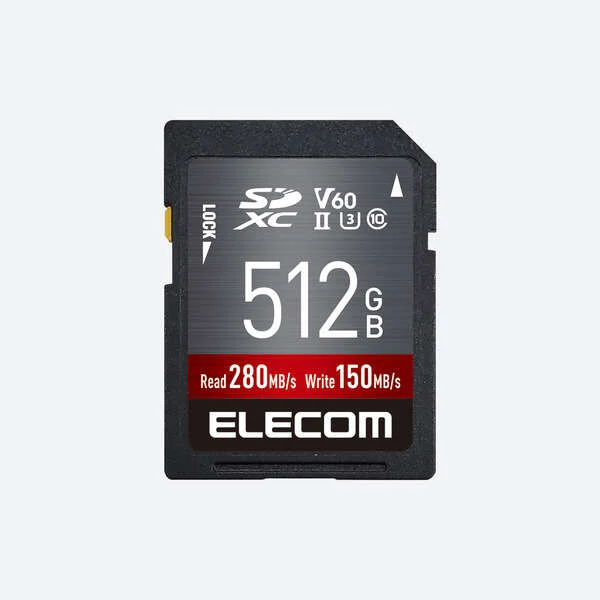MF-FS512GU23V6R エレコム 512GB UHS-II SDXC メモリカード 「データ復旧サービス」付き製品 【送料全国一律275円】