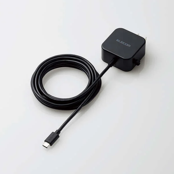 MPA-ACC21BK エレコム 2.5ｍ カラー：ブラック AC充電器 2.4A Cケーブル一体型 【送料全国一律275円】