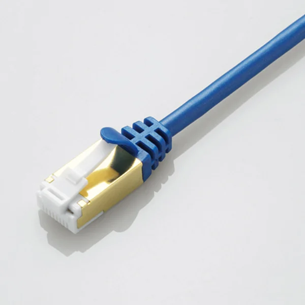 LD-TWSST/BM30 エレコム 3.0m カラー：ブルー  Cat7 LANケーブル スリム・ツメ折れ防止  【送料全国一律275円】