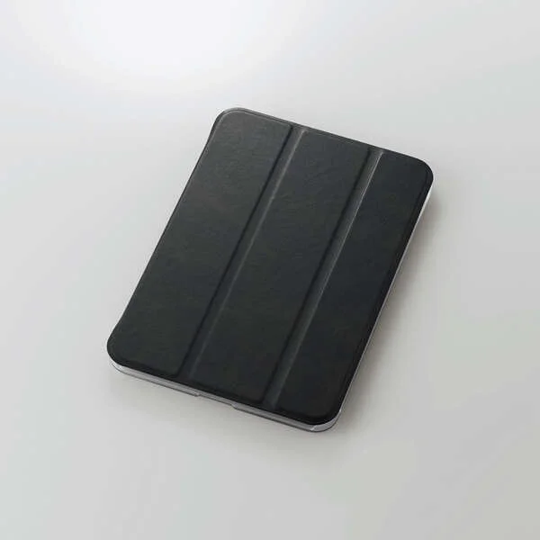 TB-A21SWV2BK エレコム iPad mini(A17 Pro)/6th用フラップケース 手帳型 背面クリア ソフトレザー 2アングル