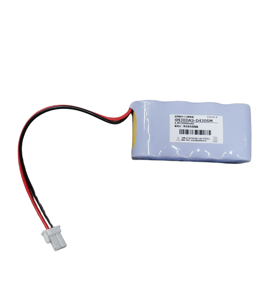 4N30DA相当品(同等品) 4.8V3000mAh<年度シール付き> コネクター付きそのまま取付できます。