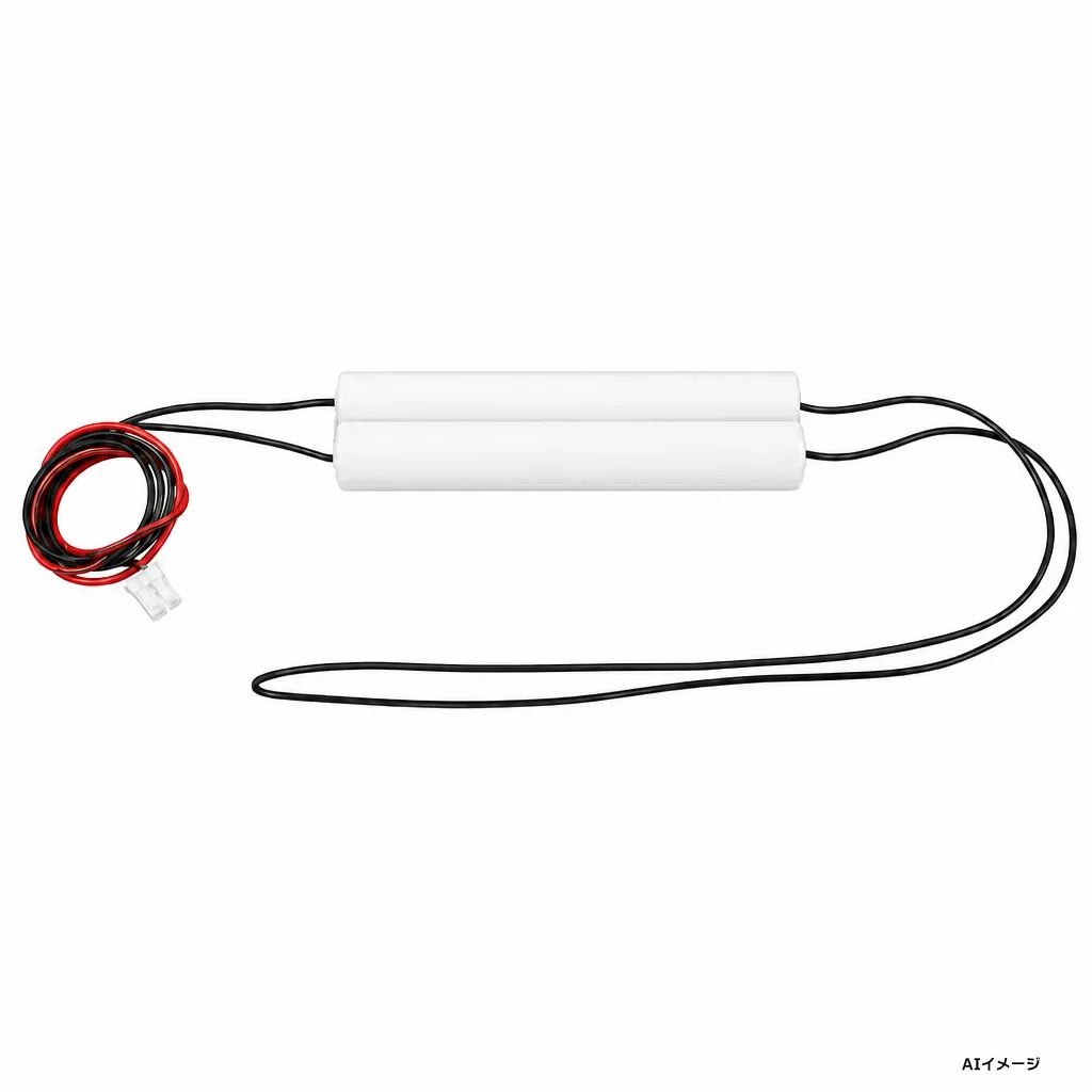 7N30AA相当品(同等品)  電池屋製新品 非常灯用交換電池 7.2V3000mAh＜年度シール付き＞ コネクター付きそのまま取付できます。