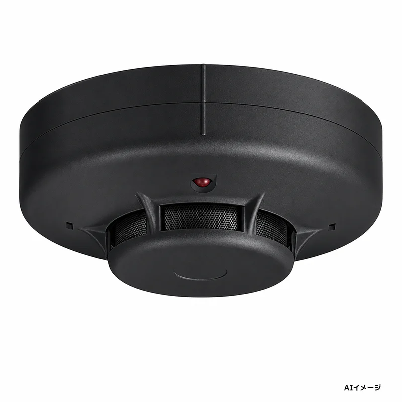 FDKJ256N-R-BK ブラック 能美防災 光電式スポット型感知器 自動火災報知設備用 2種 露出型 (本体FDKJ256N-D-BK + ベースFZBJ014-R-2-BK)