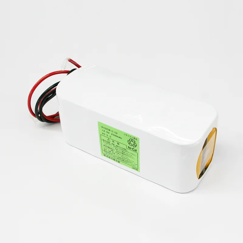 12V2500mAh 組電池製作バッテリー W型 D1025W-C-CX リード線のみ コネクターなし