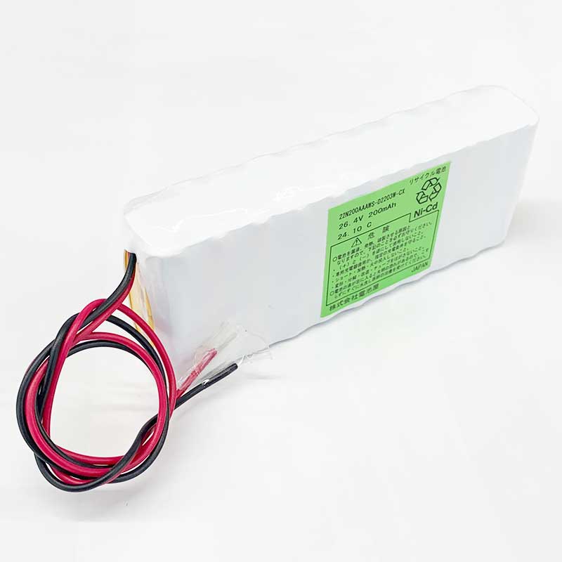 KR0.18AAA-22相当品 電池屋製新品 GS-MELCOTEC相当品 組電池 26.4V200mAh リード線のみコネクターなし RN00121