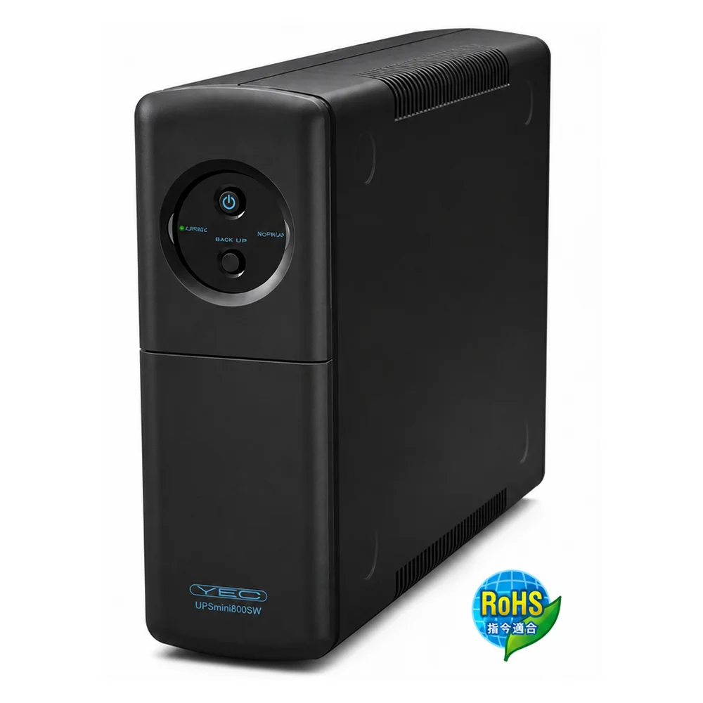 YEUP-081MASW ユタカ 新品 コンパクトタイプ 常時商用正弦波出力 UPSmini800SW UPS（無停電電源装置）